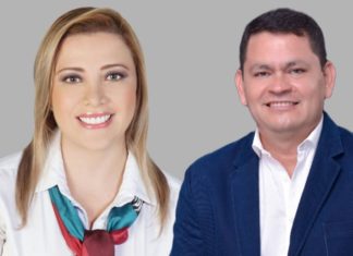 Marlon Escoto candidato Presidencial de Honduras con Carolina Bustamante en Radio City