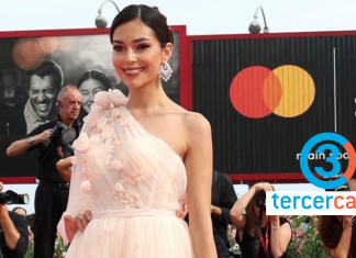 Camila Pinzón Miss Mundo Colombia celebrando el séptimo arte en Venecia